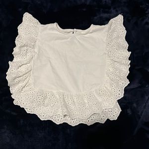 Zara girls eyelet top